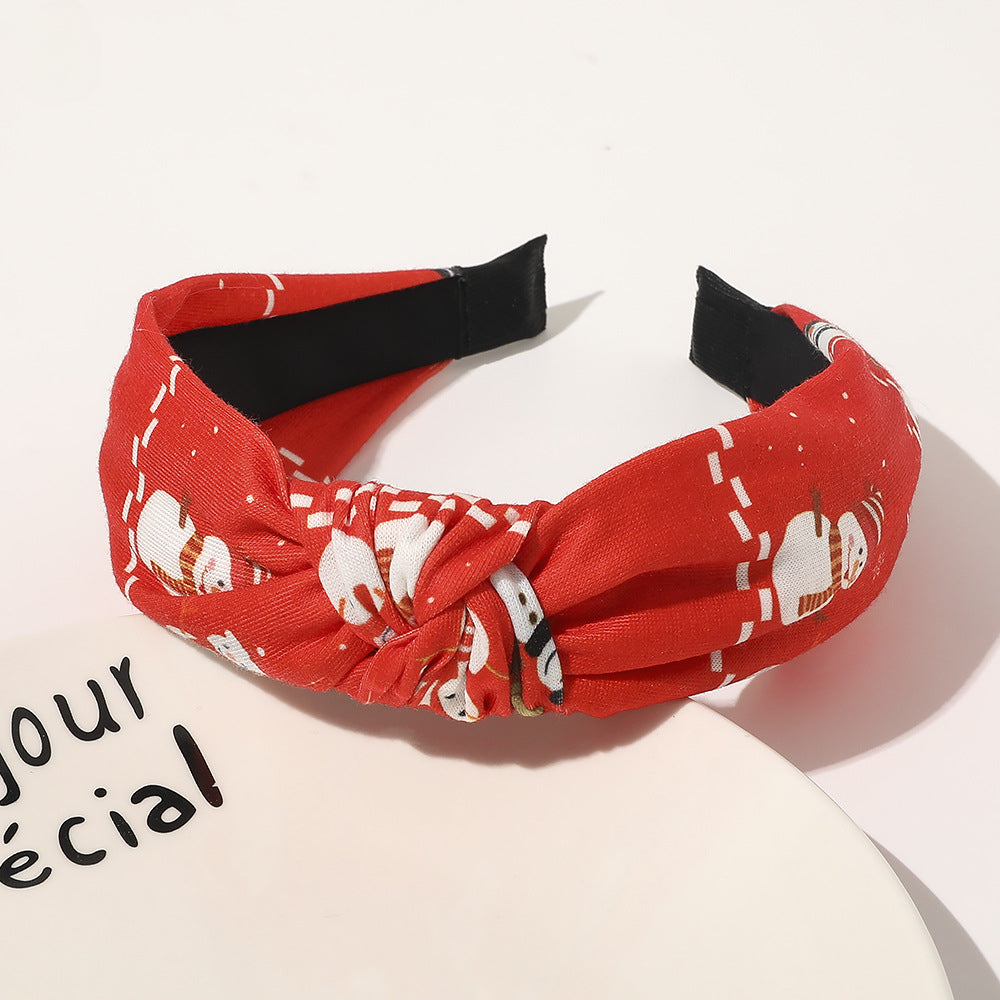 Wholesale Christmas New Fabric Big Bow Wide-brimmed Headband